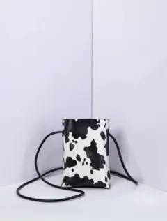 【SHEIN】ミニ牛柄 スクエアバッグ 軽量
