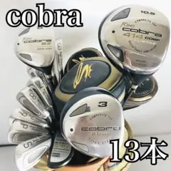 COBRA - cobra　コブラ Wilson　ウィルソン　メンズゴルフ12本セット　右利き用　キャディバッグ　カート式　初心者おすすめ　入門用 cobra コブラ Wilson ウィルソン メンズゴルフ12本セット 右利き