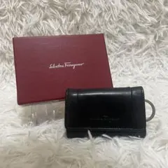 【美品】フェラガモSalvatore Ferragamo ブラック6連キーケース
