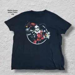 超激レアハーレークイーンアニメTシャツ90sブラックLメンズムービーフェード