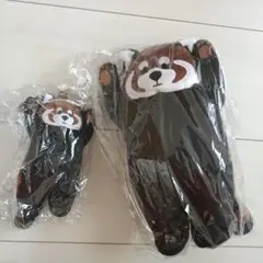 graniph グラニフ イカク レッサーパンダ　ぬいぐるみ マスコット 2点