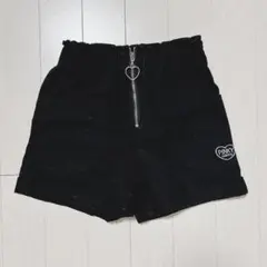 ショートパンツ　半ズボン　ハーフパンツ　女の子　120 黒　ブラック　ハート
