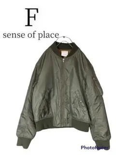 《sense of place》秋 冬 カーキ フリーサイズ ブルゾン 中綿