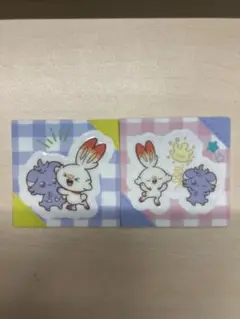 ポケモン　スナックシール　ポケピース　ヒバニー　ニャスパー