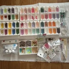 【匿名配送】多色ビーズセット 手芸素材