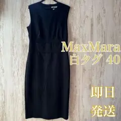 【美品】MaxMara ワンピース 白タグ 40