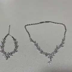 ウェディングブレスネット&ネックレス　ブライダル