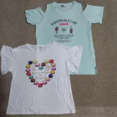 ユニクロなど【150】女の子Tシャツ2枚