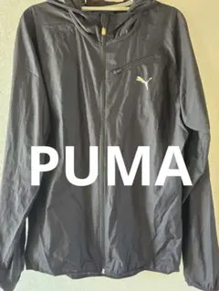 PUMA ブラック ウィンドブレーカー