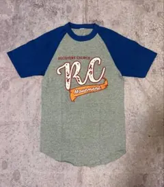 ラグランTシャツ　古着　ブルー　size S ウエスタン　vintage