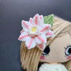 【まとめ割り対象】クレマチスの髪飾り　ピンク　イーマリーイルメールハッピードール