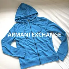 Armani Exchange フード付きパーカー 青 アルマーニエクスチェンジ