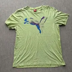PUMA ライムグリーン Tシャツ L