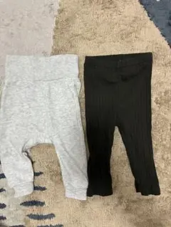 マーキーズ　H&M リブレギンス　2点セット　65㎝　70㎝