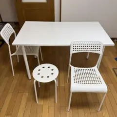 【立川引取】IKEA テーブルと椅子6脚セット