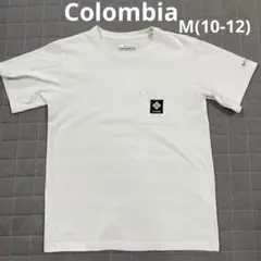 Columbia ホワイト Tシャツ ポケット付き M(10-12)