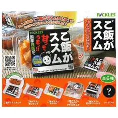 【全6種セット(フルコンプ)】ガチャガチャ　ご飯がススムシリーズ