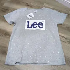 Lee ドット柄 Tシャツ Mサイズ グレー　新品