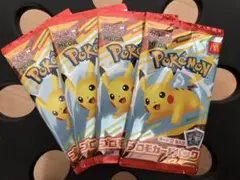 ポケモンカードパック ピカチュウデザイン 4パック