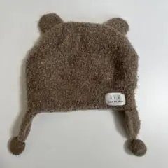 a.v.vくまみみ ぽんぽん付きニット帽 48cm