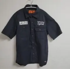 Dickies 半袖ワークシャツ M ブラック