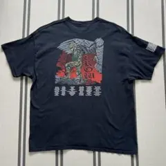 US古着デザイン性・雰囲気・配色・柄 ・フェード感◎グッドプリントTシャツ