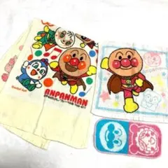アンパンマン♡フェイスタオル ハンドタオル タオルハンカチ 3枚