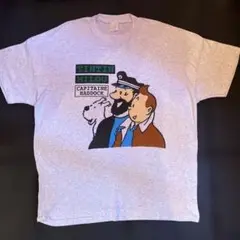 90's シングル　ティンティン キャプテン・ハッドック Tシャツ　XL相当