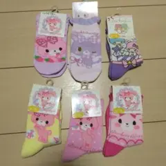 サンリオ　ボンボンりぼん　ミュークルドリーミー　リトルツインスターズ 6足セット