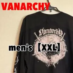 A451 【VANARCHY】長袖プリントTシャツ【XXL】