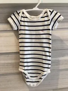 プチバトー　PETIT BATEAU ストライプロンパース 12m