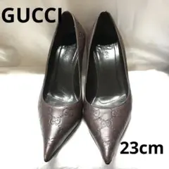 GUCCI 焦茶 パンプス 23cm B1723