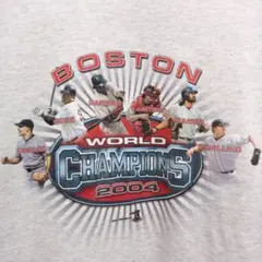 ビッグサイズ ボストン・レッドソックス 2004年ワールドチャンピオンTシャツ