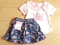 子供服マイメロ*新品Ｔシャツ*未使用ガールズ*送料無料ベビー*半袖デニムパンツ