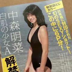 中森明菜　特別袋とじ　雑誌切り抜き③