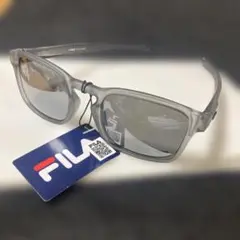 FILA スポーツサングラス 偏光レンズ クリアフレーム