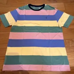 新品☆ラルフローレンXL170cm マルチカラー ストライプ Tシャツ