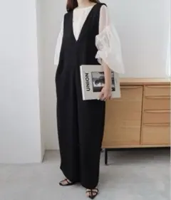 andme リボン付きオールインワン