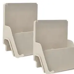 ベージュ プラスチック シューズラック 8個セット