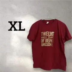 【XL】半袖Tシャツ レッド