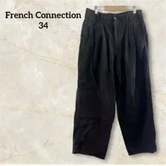 French Connection【34】 ブラックチノパン 黒 パンツ