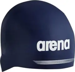 arena(アリーナ)　FINA承認　Lサイズ　ロゴシリコンキャップ　ネイビー