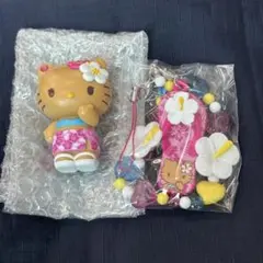 サンリオ トコナツバケーション マスコット ストラップ キティ 2点セット