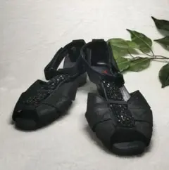 【美品】COMPOSITION9/サンダル/ブラック　22.0cm