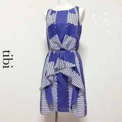 tibi NEW YORK ティビ ニューヨーク ノースリーブデザインワンピース