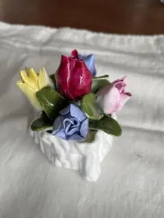 エインズレイ　陶器製　花　インテリア