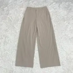 23区【洗える】クリアストレッチ ワイドパンツ 40 ベージュ