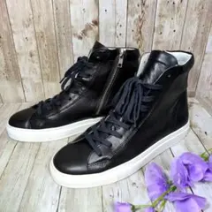 美品✨【Amb】レザーハイカットスニーカー☆サイドジップ☆39☆1000ZIP