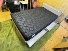 (4161W2)*セミダブルベッドマットレス付　コ​​ンセントとUSBポート有り