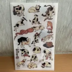 猫飼好五十三疋 クリアファイル 新品未使用 歌川広重